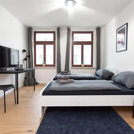 Appartement 4 Schlafzimmer, Vollausgestattete Kuche & Balkon - Zentrumsnah, Kostenloses Parken Und Free Wifi Leipzig